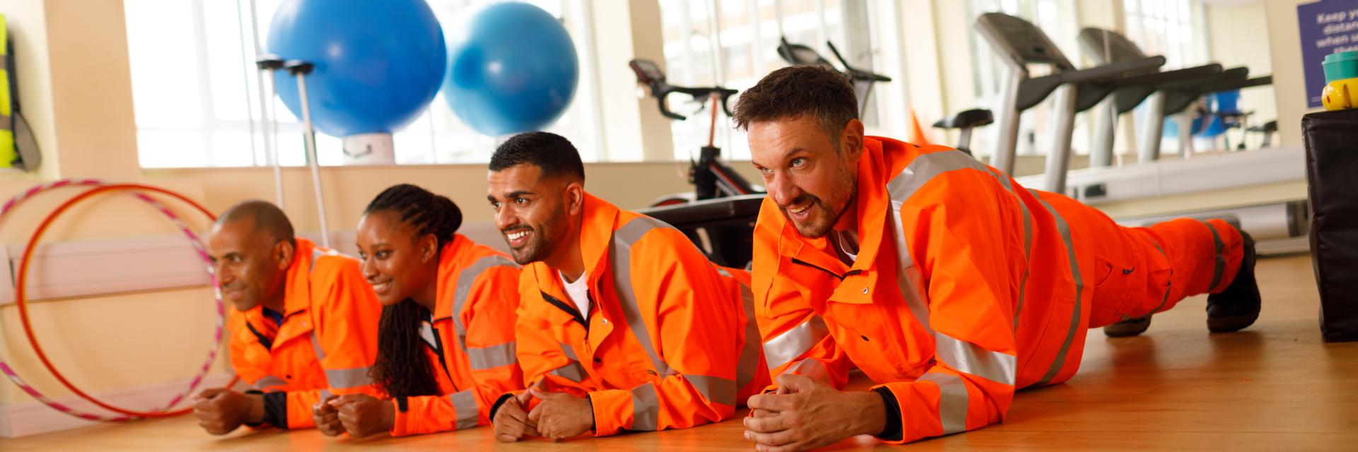 People lying on the floor